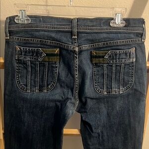 Citizens Of Humanity Boot Cut Blue Jeans with Classic Dark Denim